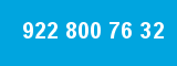 922 800 76 32 922 800 76 32